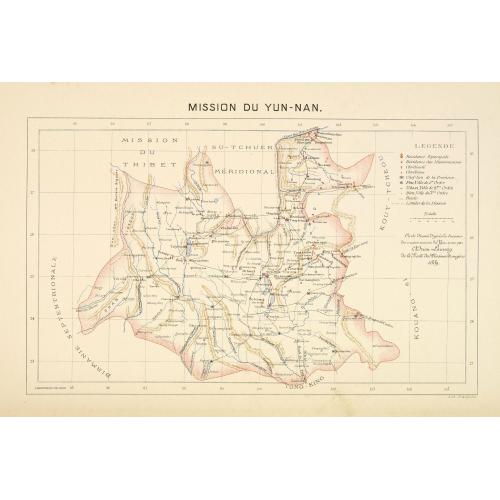 Old map image download for Mission du Yun-Nan.