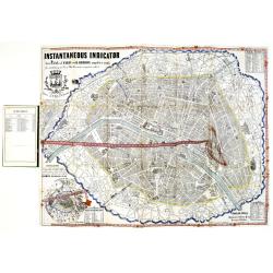Instantaneous Indicator New Plan of Paris with Ribbon. . .