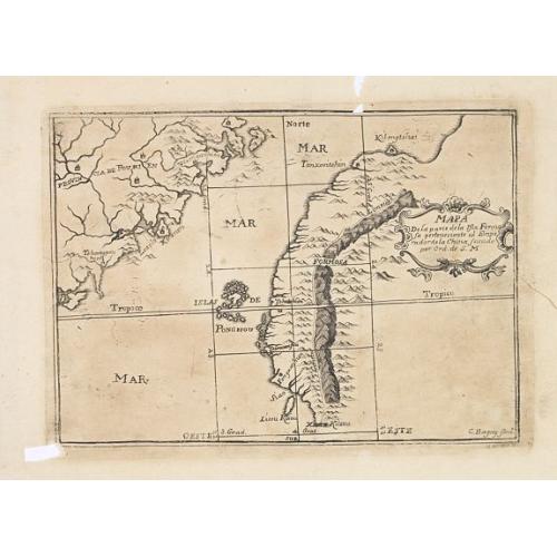 Old map image download for Mapa De la parte de la Isla Formosa sa perteneciente al Emperadotde la China sacado por Ord. De S.M.