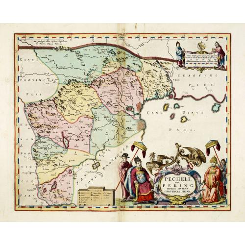 Old map image download for Pecheli sive Peking imperii sinarum provincia prima.