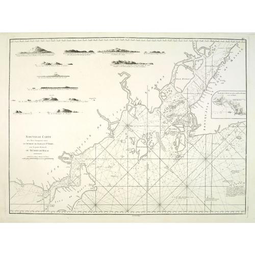 Nouvelle carte des mers comprises entre le détroit de Banca et P°. Timon avec la partie orientale du détroit de Malacca.