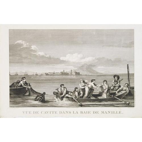 Old map image download for Vue de cavite dans la Baie de Manille.