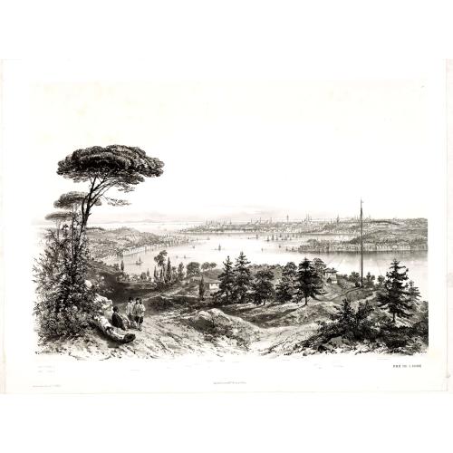 Old map image download for (Untitled view from Scutari with a view of Constantinople)