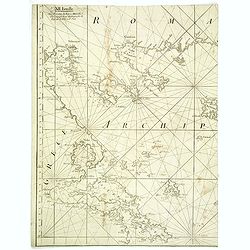 XII Feuille. (Chart of northern part of Greece with Thessaloniki)