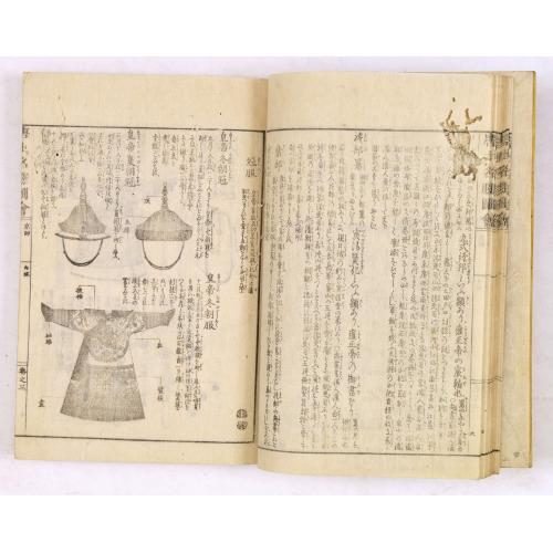 Rare, antique map of  Morokoshi Meisho Zue [Illustrated Description of Famous Sites of China].