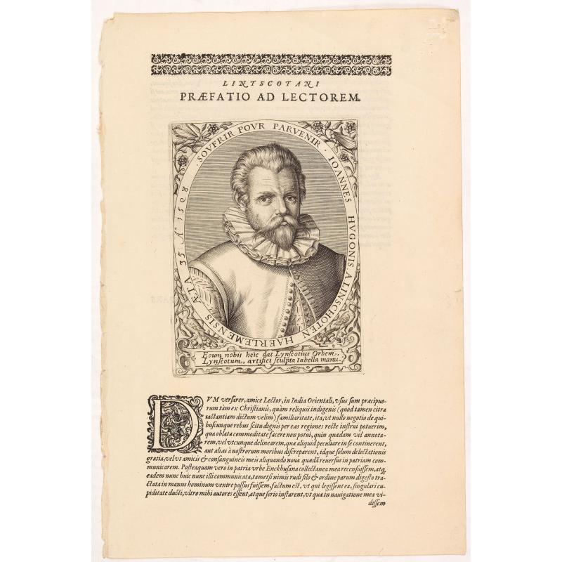 [Portrait of Jan Huijgen van Linschoten.]