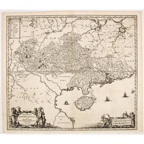 Old map image download for Iunnan, Queicheu, Quangsi, et Quantung. . .