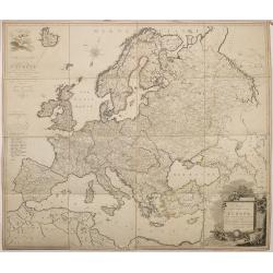 Nouvelle Carte Géographique et des Postes de l'Europe .../ Neueste Post- und General-Karte von Europa ...