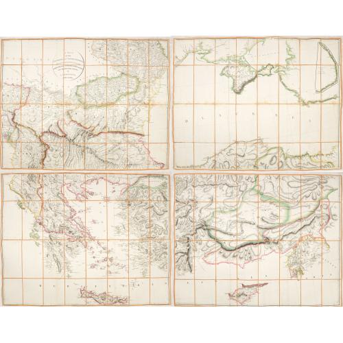 Old map image download for A Map of the Environs of Constantinople Drawn from a great number of accurate astronomical & geographical manuscripts and printed documents, by A. Arrowsmith 1801 and 1804.