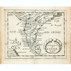 Presqu''isle de L'Inde de ça le Gange.