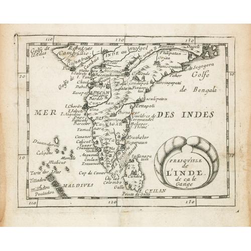 Old map image download for Presqu''isle de L'Inde de ça le Gange.