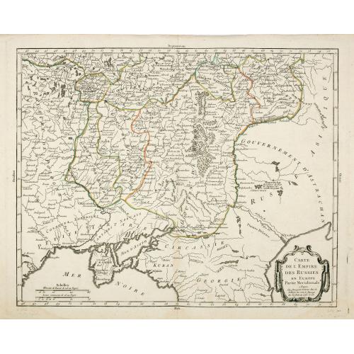Old map image download for Carte de l'empire des Russies en Europe partie meridionale