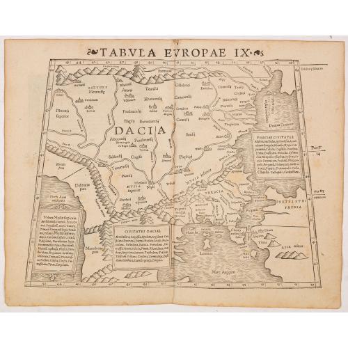 Old map image download for Tabula Europae IX ( Greece & Turkey)