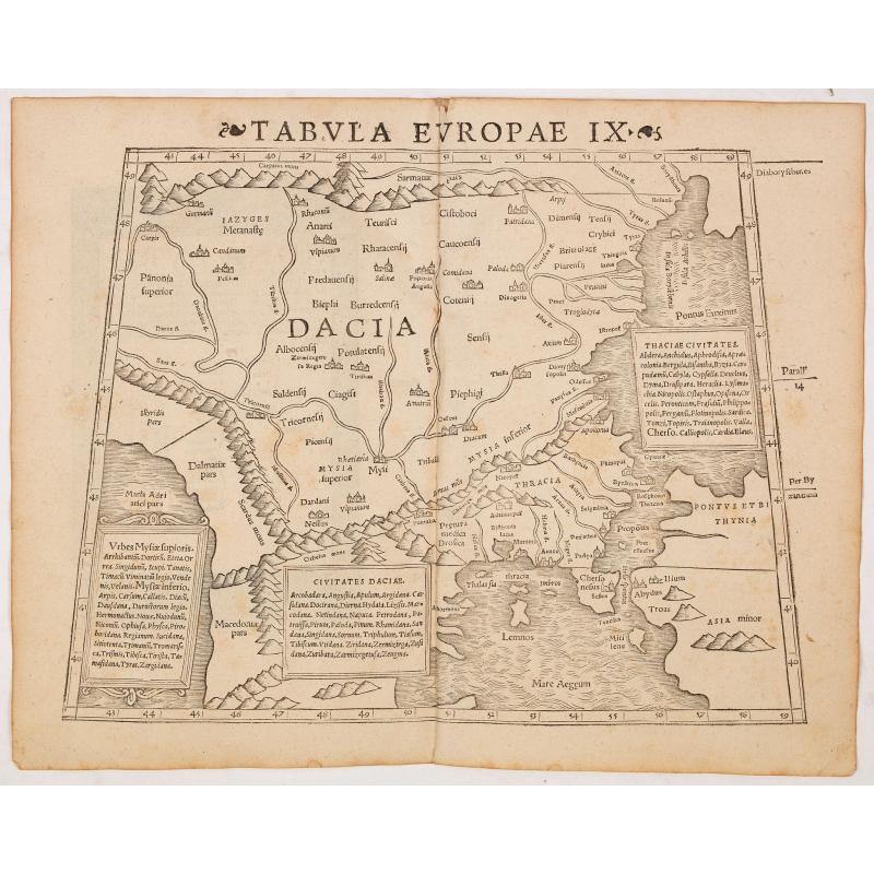 Tabula Europae IX ( Greece & Turkey)