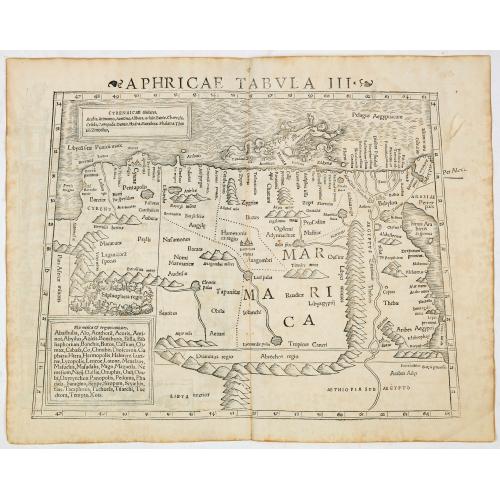 Old map image download for Aphricae Tabula III (Northern Africa and the Mediterranean, including Egypt.)