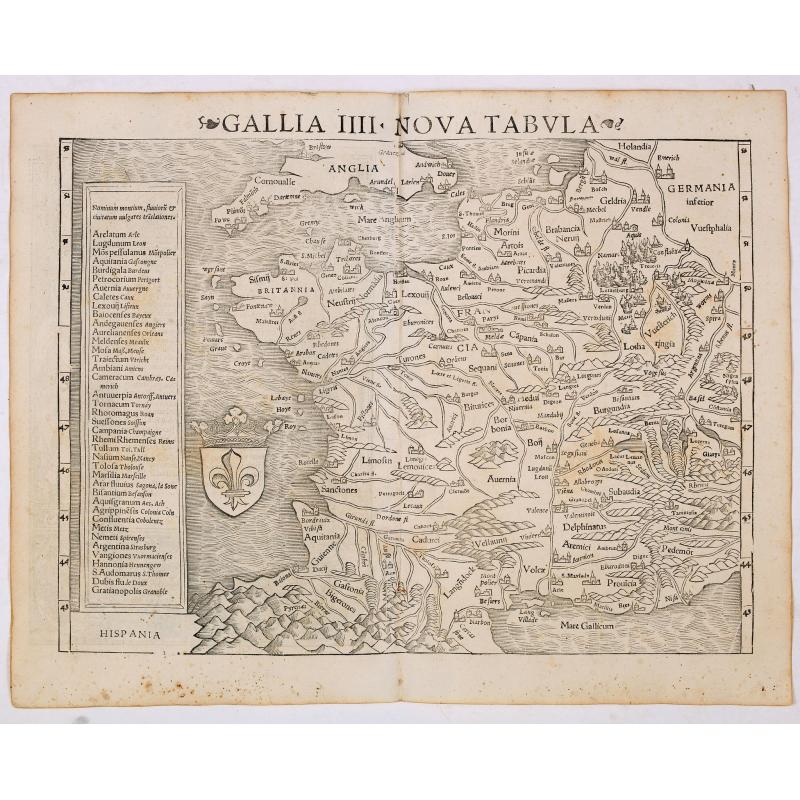 Gallia IIII Nova Tabula (France)