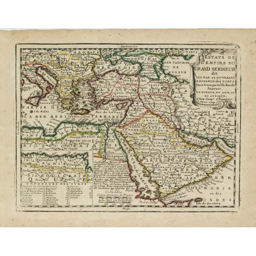 Old map image download for Estats de L'empire du Grand Seigneur dit Sultan et Ottomans Empereur des Turcs. . .