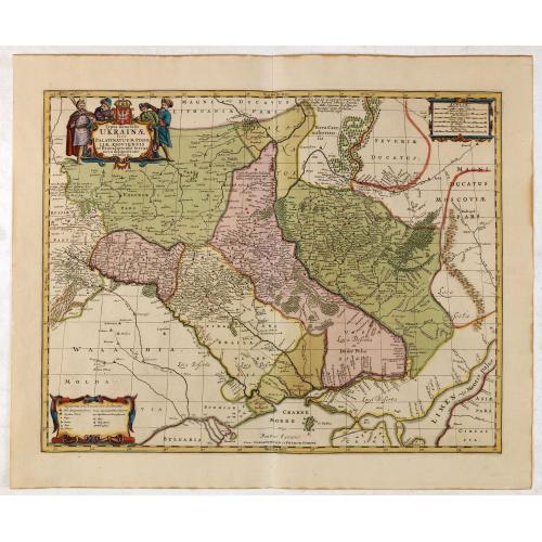 Old map image download for Typus Generalis Ukrainae sive Palatinatuum Podoliae, Kioviensis et Braczlaviensis terras nova delineatione exhibens. . .
