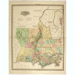 Louisiana and Mississippi by H.S. Tanner. Improved to 1825