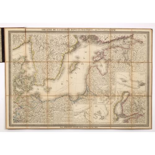 Old map image download for Theatre de la guerre dans la Baltique, par Mr. le Colonel LAPIE.