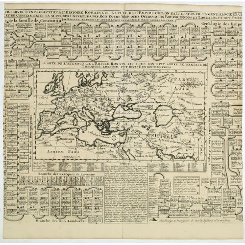 Old map image download for [. . .] ur servir d'introduction à l'histoire Romaine et à celle de l'Empire, ou l'on fait observer la genealogie de cr [. . .]
