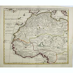 Carte de La Barbarie de La Nigritie et de la Guinée.