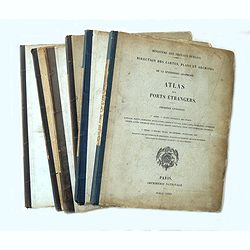 Atlas des ports étrangers. (Complete set of six volumes)