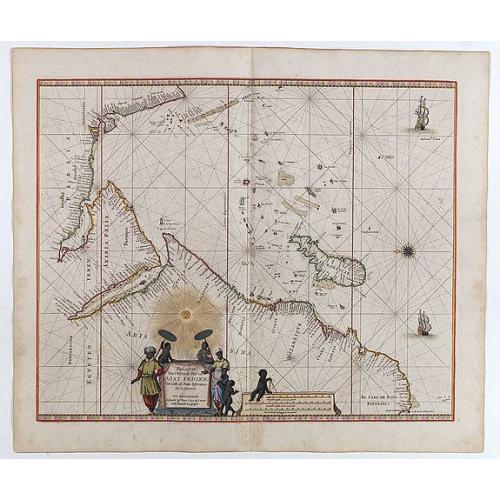 Old map image download for Pascaerte van 't Westelyckste Deel van Oost Indien, van Cabo de Bona Esperanca tot C.Comorin..
