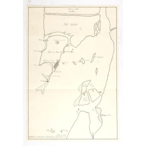 Old map image download for (Manuscript) Plan du port de Bombay.