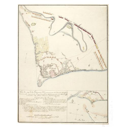 Old map image download for [Manuscript] Plan du siege de la forteresse d'Oczakow avec les détails... aux ordres du Prince Potemkin, le 17 Decemb: 1788.