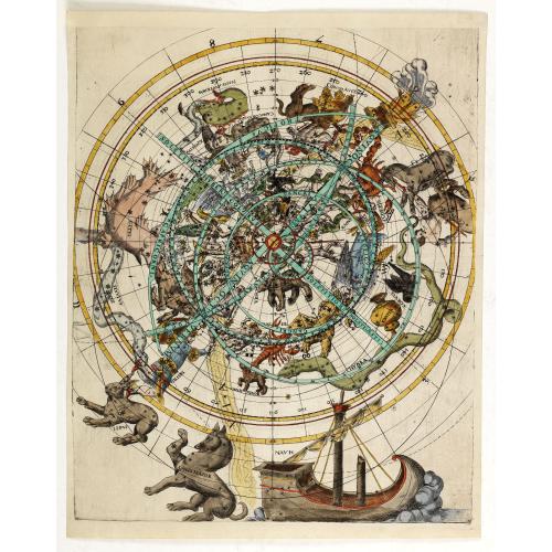Old map image download for (Northern celestial planisphere with a pasted volvelle.)