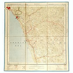 Part of district Malabar and of Mahé. MADRAS NO 49 M10.