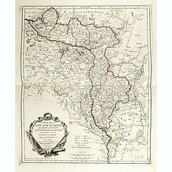 Carte de la Lithuanie Russienne qui comprend les Palatinats de Livonie, de Witepsk, de Miscislaw, et une partie de ceux de Polock et de Minsk cédés par la Pologne à la Russie. Dressée sur l'Exemplaire des Héritiers Homann 1775.