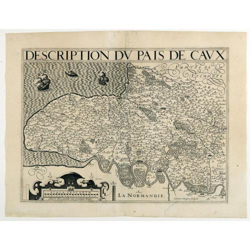 Old map image download for DESCRIPTION DU PAIS DE CAUX.