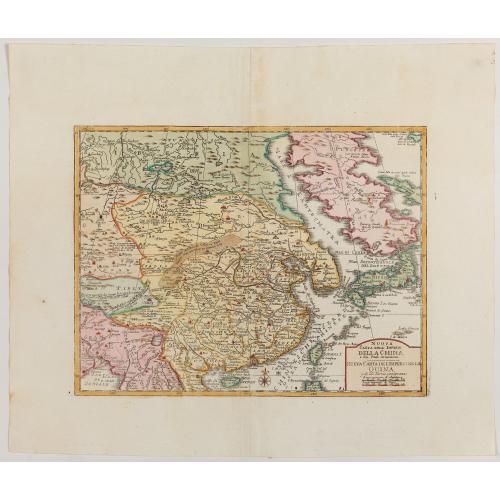 Old map image download for Nuova carta dell' Imperio della Chia e dei Paesi circonvicini. / Nueva carta de l'Impario de la Quina.