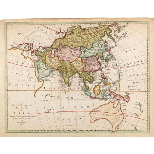 Old map image download for A new & accurate map of Asia, ...