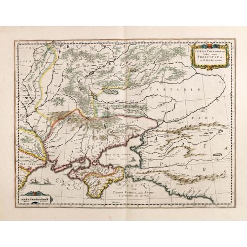 Old map image download for Taurica Chersonesus, Nostra aetate Przecopsca, et Gazara dicitur.