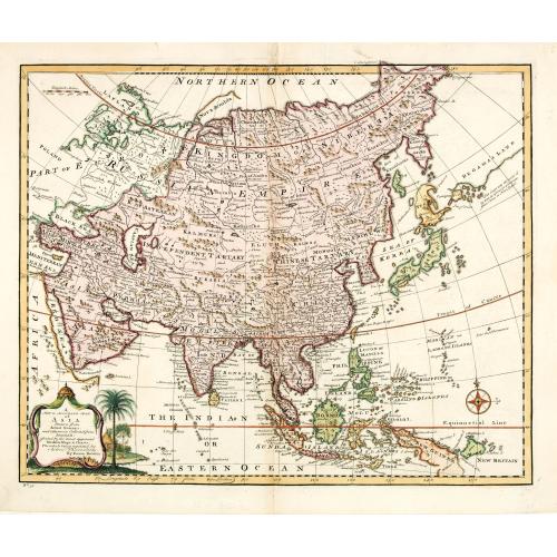 A new & accurate map of Asia drawn from actual surveys. . .