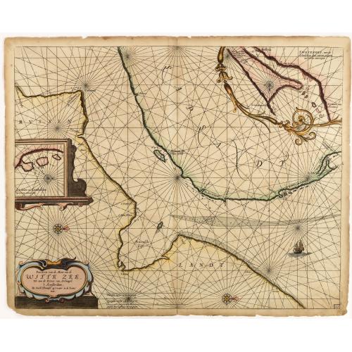 Old map image download for Pascaerte van de Mont van de Witte Zee tot aen de Rivier van Archangel..