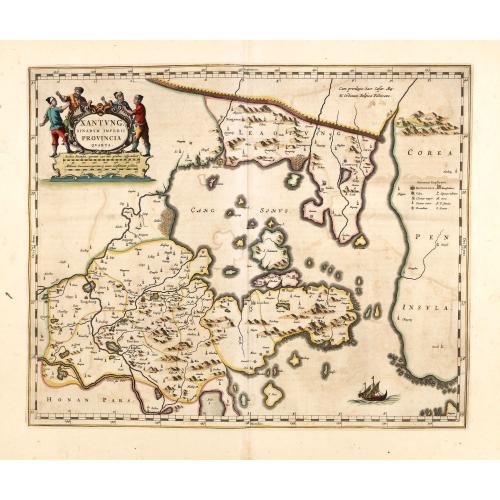 Old map image download for Xantung, sinarum imperii provincia quatra.