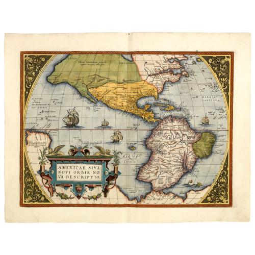 Old map image download for Americae Sive Novi Orbis, Nova Descriptio.