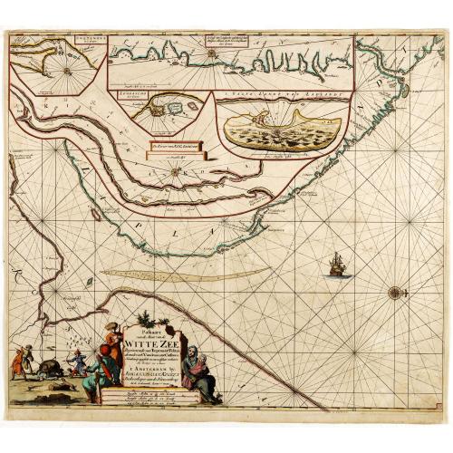 Paskaart van de Mont van de Witte Zee,. Beginnende van Tiepena tot Pelitza, als mede van C. Cindenoes tot Catsnoes.