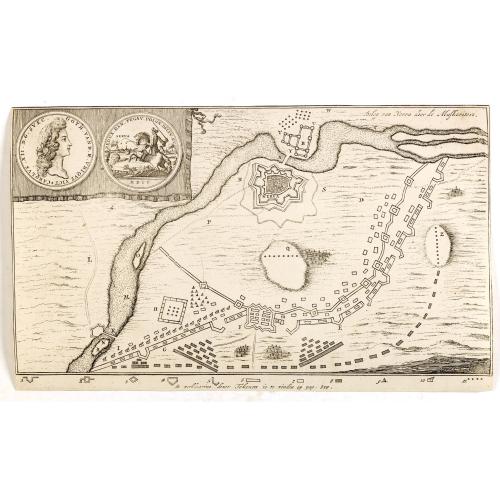 Old map image download for Beleg van Nerva door de Muskoviters.