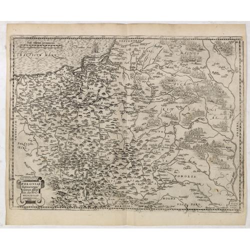 Old map image download for POLONIAE finitimarumque locorum descrip:tio. Auctore WENCESLAO GRODECCIO. Polono.