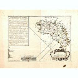 Carte topographique DE L'ISLE MINORQUE, Dédiée et présentée au Roy ..