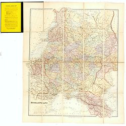 Map of Russia and Poland.