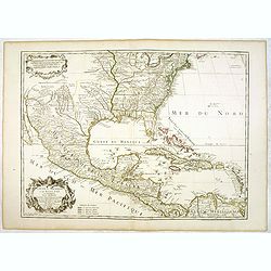 Carte du Mexique et des Etats Unis d'Amérique...