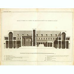 Coupe, et profil du temple de Jérusalem par Hérodes le grand.