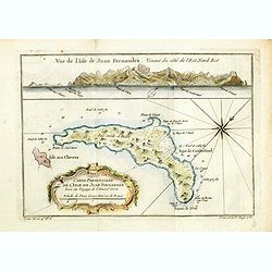 Carte particulière de l'Isle de Juan Fernandes tirée du Voyage de l'Amiral Anson.