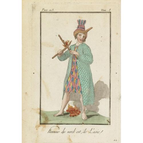 Old map image download for Homme du nord est de l'Asie.